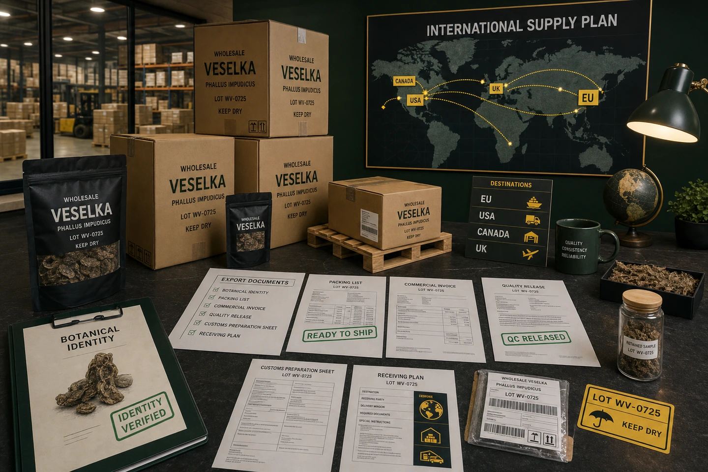International Supply Planning for a Veselka Catalog - professional Veselka wholesale visual